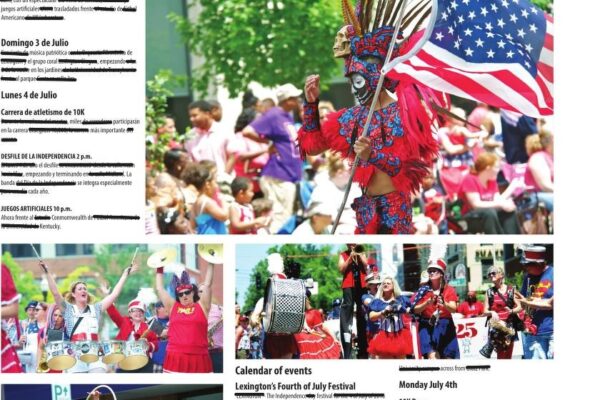 Image of newspaper calendar of events
